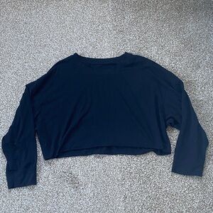 Black Cropped Long Sleeve